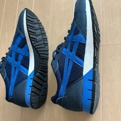 オニツカタイガー　スニーカー　24.5cm 　紺色　の画像