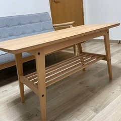 カリモク60 リビングテーブル（小） ピュアビーチの画像
