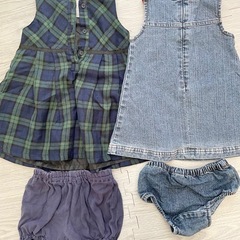 【babyGAP】ジャンバースカートセットの画像