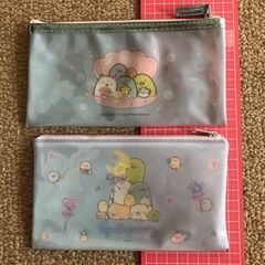 【未使用】すみっコぐらし クリアポーチ 2個セットの画像