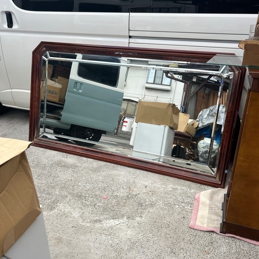 大型　ウォールミラー　w185cn 店舗　カフェ　などに 鏡  ディスプレイ