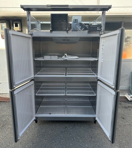 【動確済み】ホシザキ 2022年 業務用冷蔵庫 HR-120A3-1-ML 三相 200V 冷蔵1054L 厨房機材 店舗用品 縦型4枚扉 4ドア 大容量 大阪