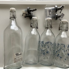 IKEA ふた付き クリアガラス、注ぎ口