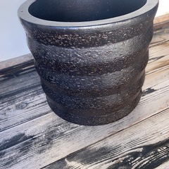 手水鉢　陶器の画像