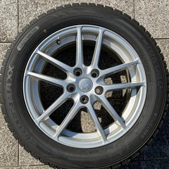 DUNLOP WM02 215/55R17 バリ溝　2021年製造 4本ホイールセット