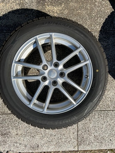 DUNLOP WM02 215/55R17 バリ溝　2021年製造 4本ホイールセット