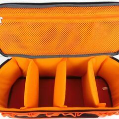 【新品未使用】キャンパーズアドベンチャー ☆仕切り自由調整☆ ギアボックス CA-003 Lサイズ 約10L ブラウン アウトドア 定価4,290円の画像
