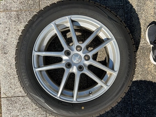 DUNLOP WM02 215/55R17 バリ溝　2021年製造 4本ホイールセット
