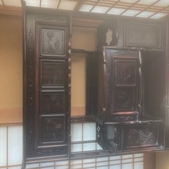 黒檀茶箪笥の画像