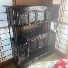 黒檀茶箪笥の画像