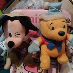 ディズニー ミッキーマウスとくまのプーさん ぬいぐるみセット