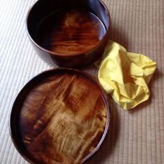 木製お茶櫃　ちゃびつ　外径約３３cm　きれいな状態の画像