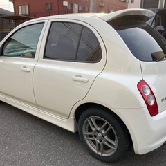 全込み超特価‼️⭐️令和6年度自動車税も、リサイクル料も、全てコミコミ‼️⭐️車検令和7年5月25日まで有り‼️⭐️日産⭐️K12マーチ⭐️オーテック珠玉の名車⭐️12SR後期型⭐️5MT⭐️パールホワイト⭐️オートエアコン⭐️15インチアルミ＆タイヤ4本超バリ山⭐️HIDヘッドライト⭐️音声案内ETC付き⭐️タイミングチェーンエンジン⭐️千葉＆成田ナンバー管轄は名義変更代行無料サービス‼️⭐️の画像
