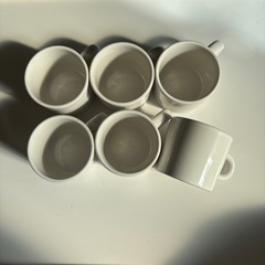 コーヒーカップ　6個セット　白