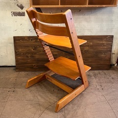 《売約済》【武蔵小山店】 STOKKE　ストッケ　トリップトラップ　ナチュラル　ブナ材　無垢　ベビーチェア　キッズチェア　ダイニングチェア　子供　ナチュラル　ハイチェア　ライトブラウン ? 品川区 リサイクルショップ ランバールーム 武蔵小山店 ◀︎ 武蔵小山パルム 戸越銀座 隣接