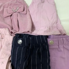 120センチ　女の子　ズボン　キュロット　半ズボンセットの画像