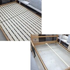 MUJI 無印良品 ダブルベッド フレームのみ 良品計画 幅146cm 木製