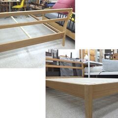 MUJI 無印良品 ダブルベッド フレームのみ 良品計画 幅146cm 木製