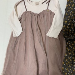 110センチ　　petit main ワンピースセットの画像