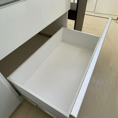 【ジモティ来店特価！！】　食器棚　松田家具　ホワイト　J-1104の画像
