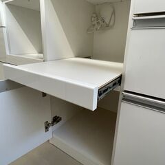 【ジモティ来店特価！！】　食器棚　松田家具　ホワイト　J-1104の画像