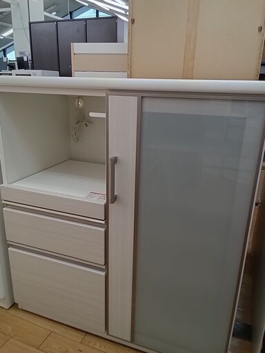 ★ジモティ割あり★ ニトリ キッチンカウンター ホワイト H100×D50×W90 クリーニング済み TK3490
