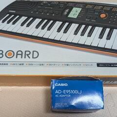 CASIO 44ミニ鍵盤 電子キーボード SA-76 ブラック&オレンジの画像