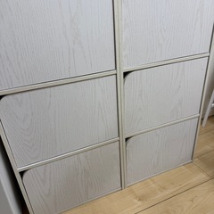 ニトリ　扉付きカラボ　2個セットの画像