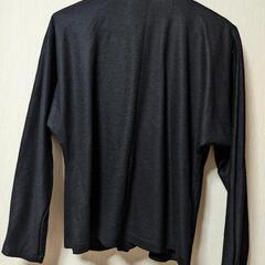 ウール100%　薄手ジャケット　ブラックの画像