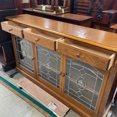 直接引取限定】三越家具 ブルージュ キャビネット サイドボード オーク