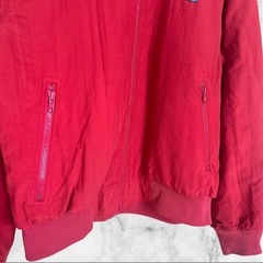 エディーバウアー❤ナイロンジャケット　ジャンパー　裏フリース　レッド　即購入可能の画像