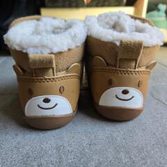 ミキハウス モコモコ靴 ほぼ未使用の画像