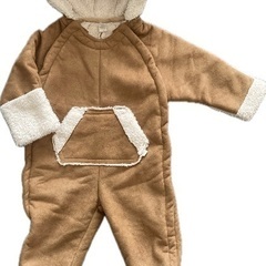 baby GAP 70cm ジャンプスーツ くま耳　ムートン
