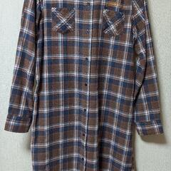 コンバース　チェックロングシャツ