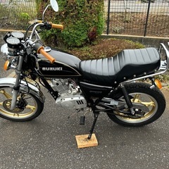 GN125H カスタム　黒　旧車スタイル　吸い込み　スズキの画像