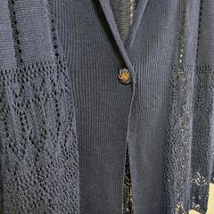 麻混カーディガン　11号くらい？の画像