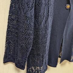 麻混カーディガン　11号くらい？の画像