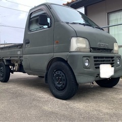 スズキ キャリィ 低燃費 車検付 アゲトラ 内外装綺麗 5MT・4WD・AC・PS・ETC オーディオ 社外バンパーフォグ付 カスタムペイント車両の画像