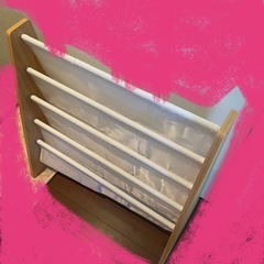 子供用絵本棚☆5段たくさん収納☆の画像