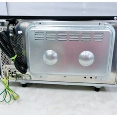 【　高年式2021年製　】ツインバード　センサー付フラットオーブンレンジ　DR-E857　動作良好　ミラーガラス×マットブラック　TWINBIRDの画像
