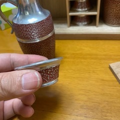 値下げ　錫製の徳利､猪口の画像