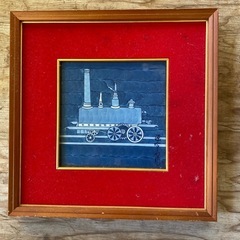 値下げ　源右衛門染付陶板画