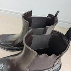 RODE SKO メダリオン レインブーツ サイズ41(約26cm) サイドゴアの画像