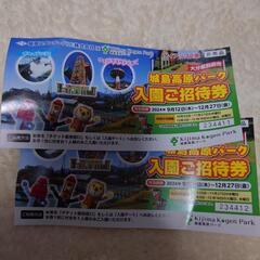 城島高原パークの入園券（決まりました）
