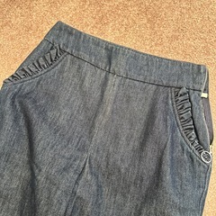 ZARA横チャックデニムの画像