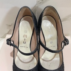 miumiu  パンプス ブラック グリッター 36.5 23.5cmの画像