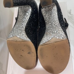 miumiu  パンプス ブラック グリッター 36.5 23.5cmの画像