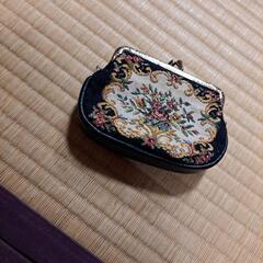 花柄がま口財布