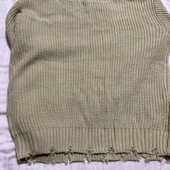 新品　Mサイズ　ニット　おしゃれダメージの画像