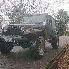 車検有り クライスラー JEEP TJ ラングラー 5速MT ハーフドア 8ナンバー  付属品多数付きの画像